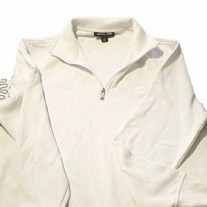 Michael Kors White Zipper Sweatshirt - XL
